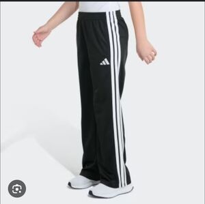 Adidas Kids Black Sweatpants with White Accents